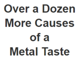 metal taste in mouth