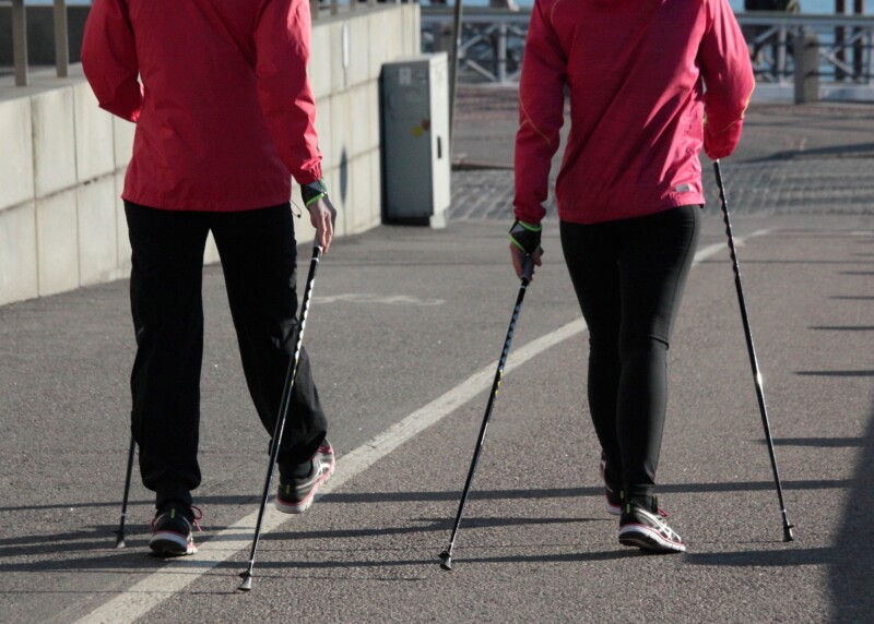 Why Older Women Shouldn’t Use Walking Sticks when Fitness Walking