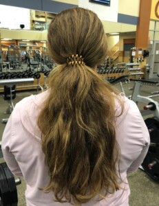 thick hair ponytail